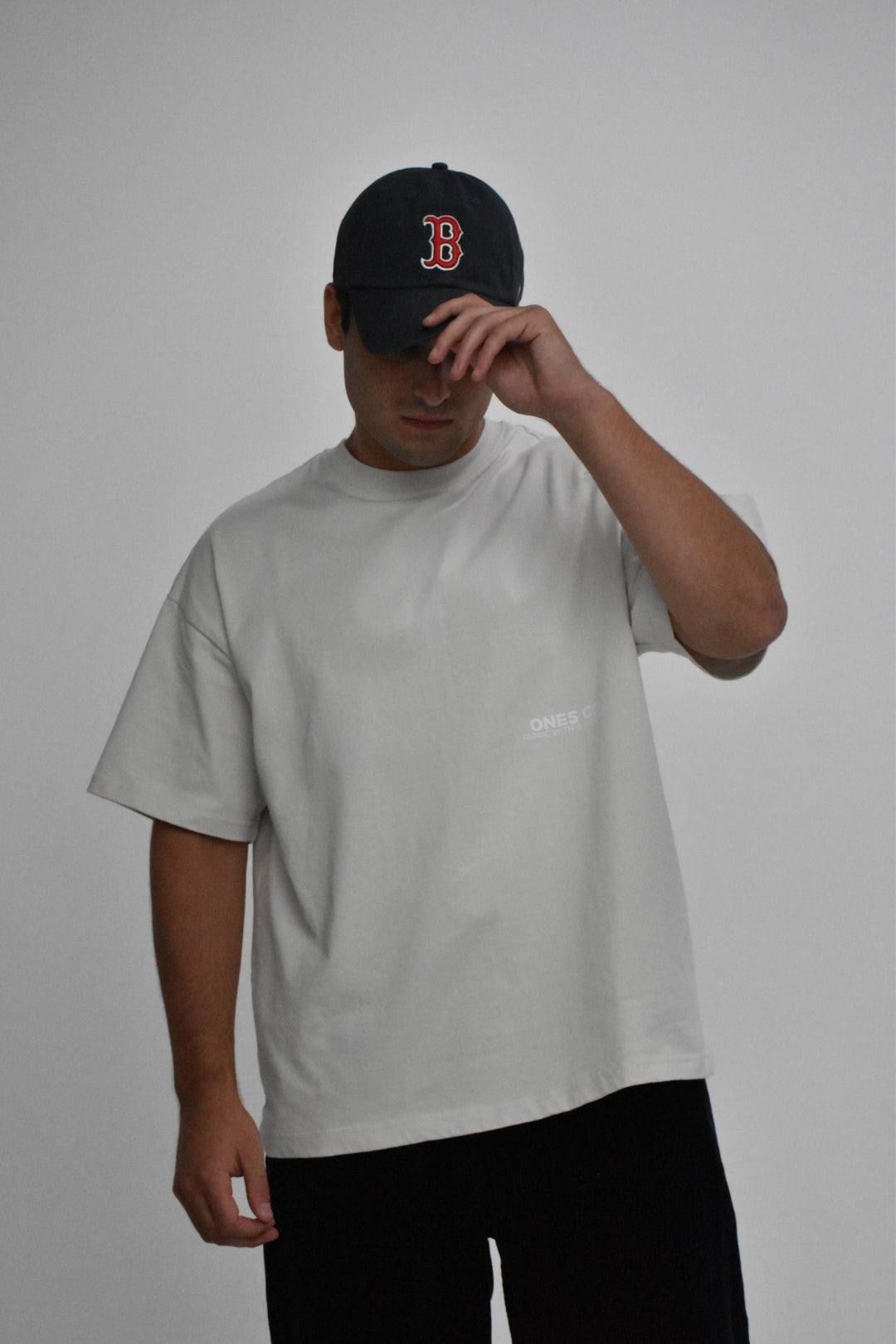 'The One' Oversized Tee (Powder White)
