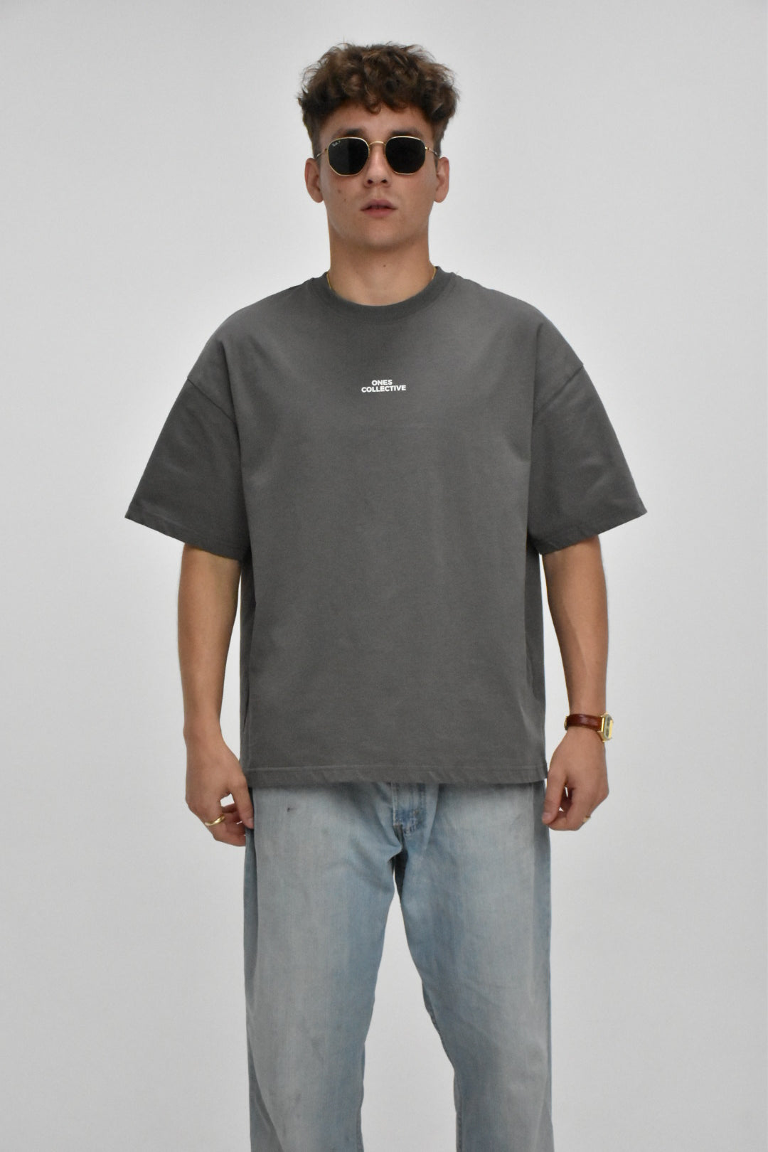 Luck Defined Oversized Tee (Storm Grey)