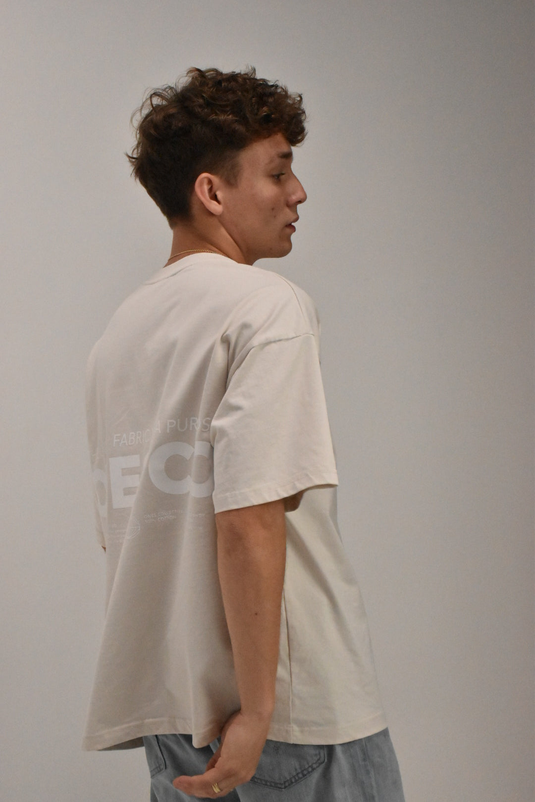 'The One' Oversized Tee (Powder White)
