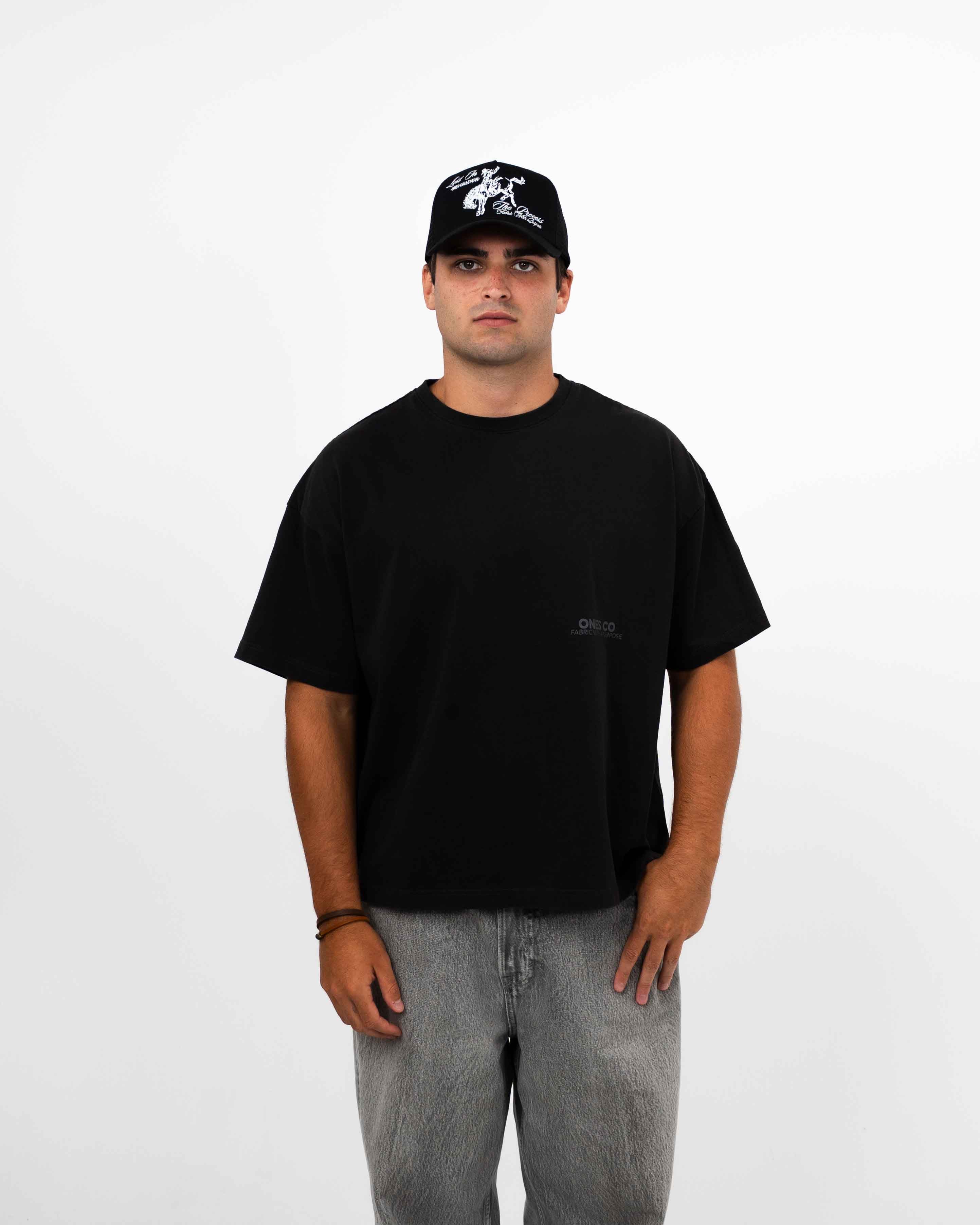 'The One' Oversized Tee (Charcoal Black)