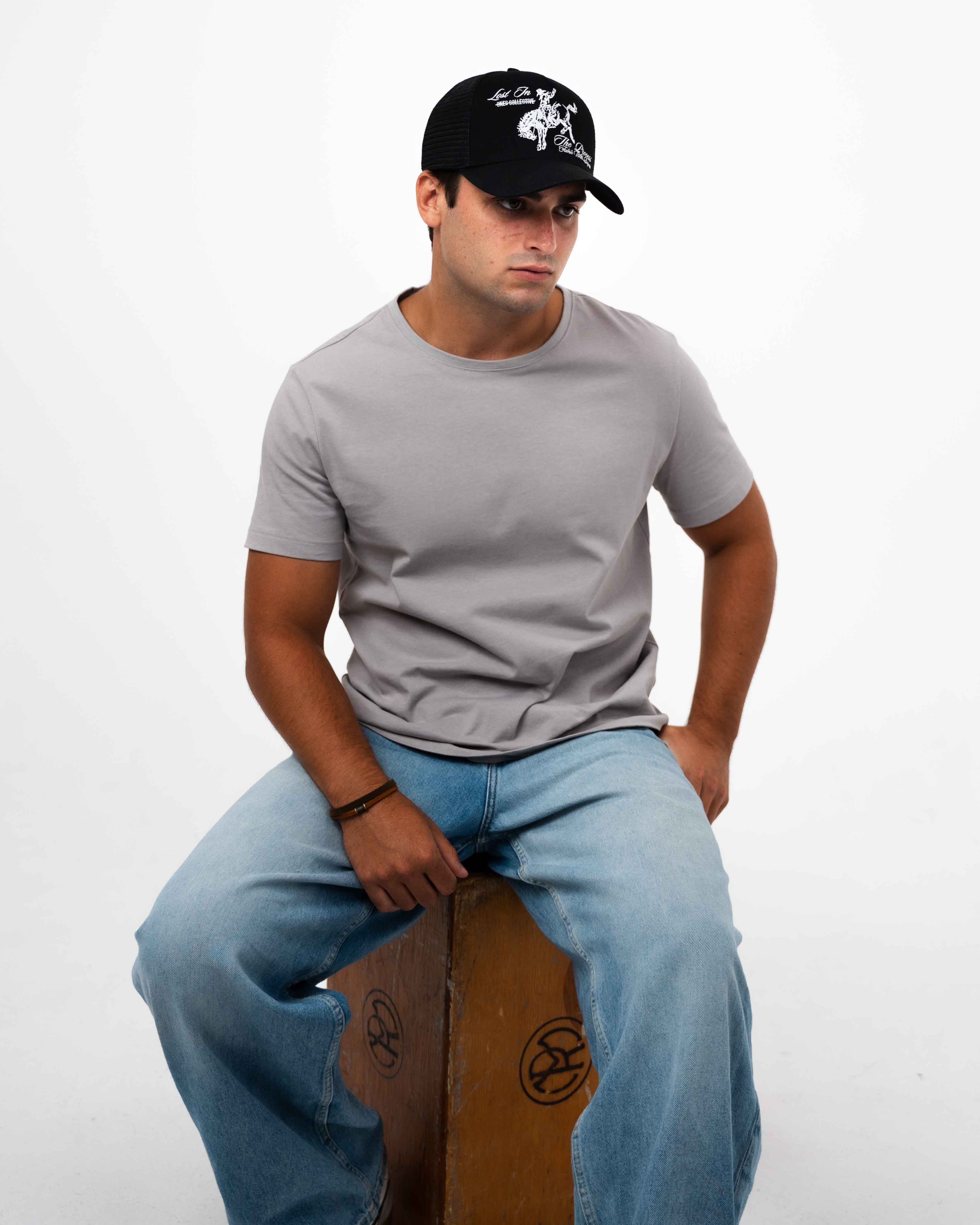 Men's Fitted Tee (Smoke Grey)