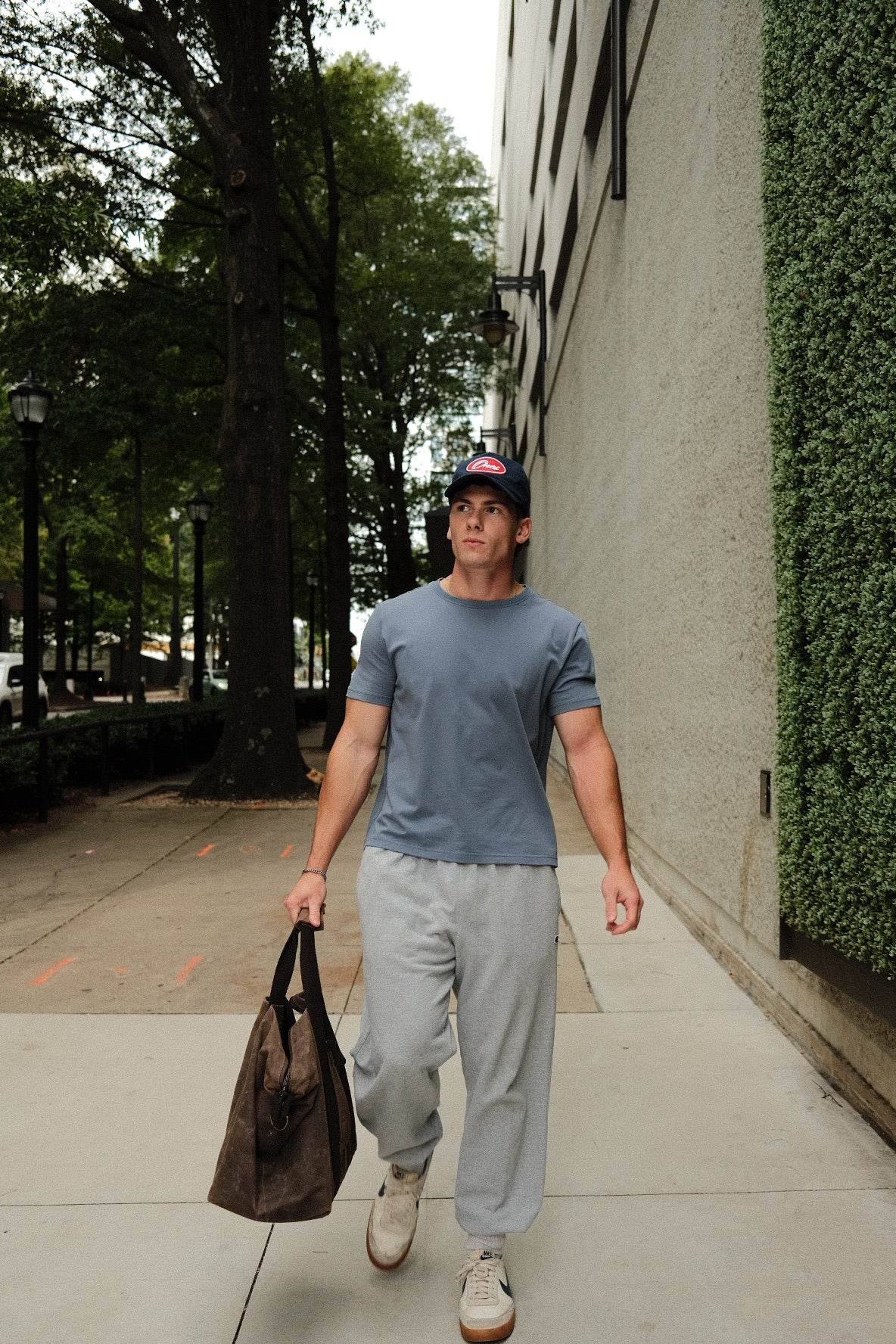 Men's Fitted Tee (Slate Blue)