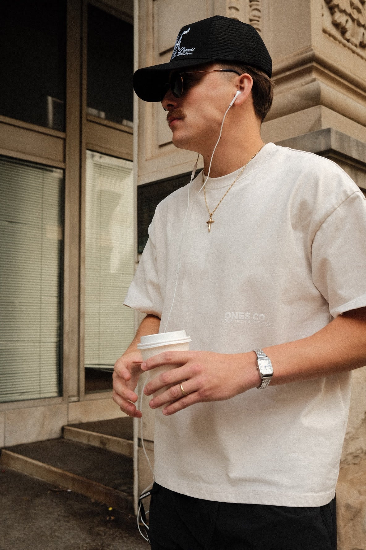 'The One' Oversized Tee (Powder White)