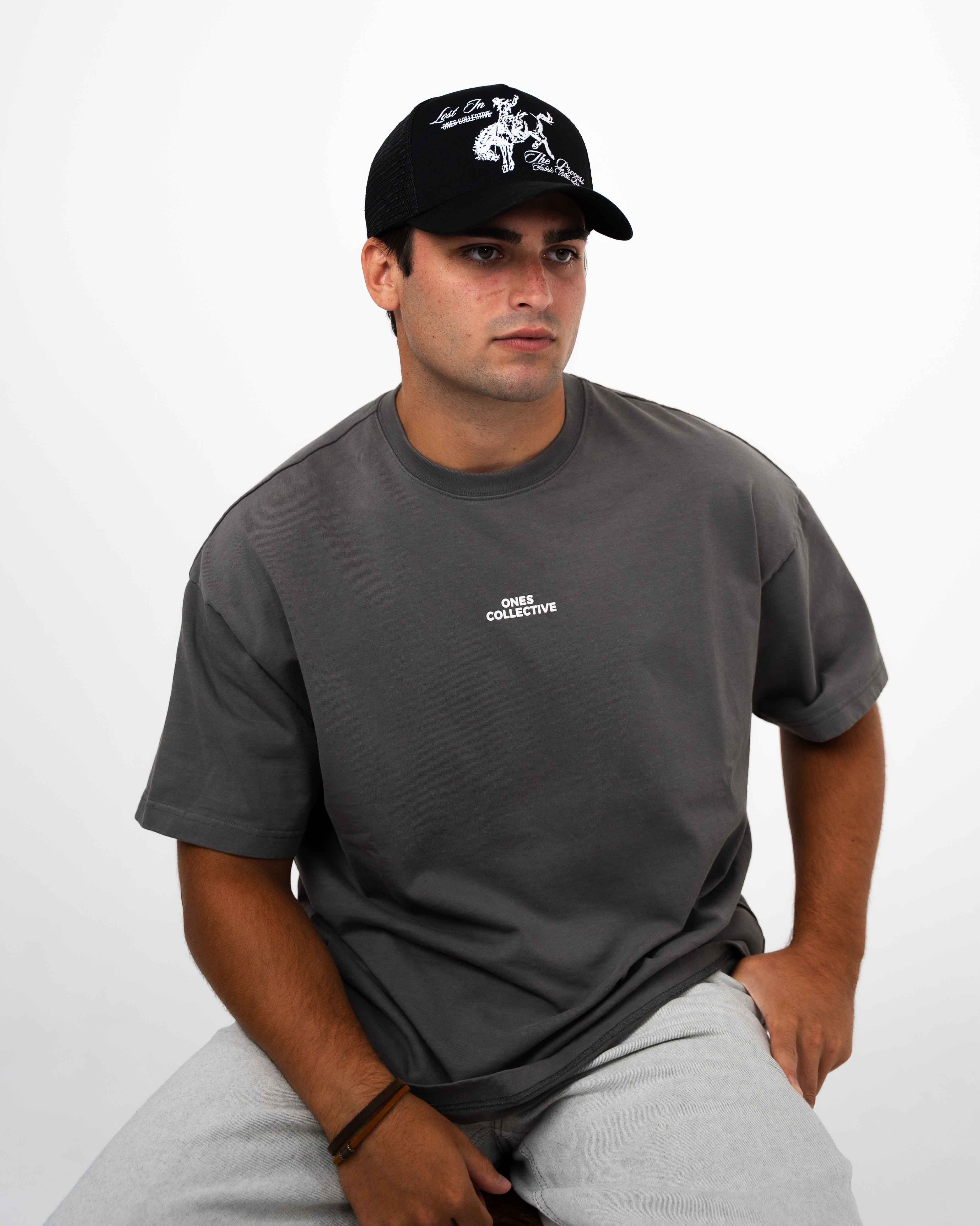 Luck Defined Oversized Tee (Storm Grey)