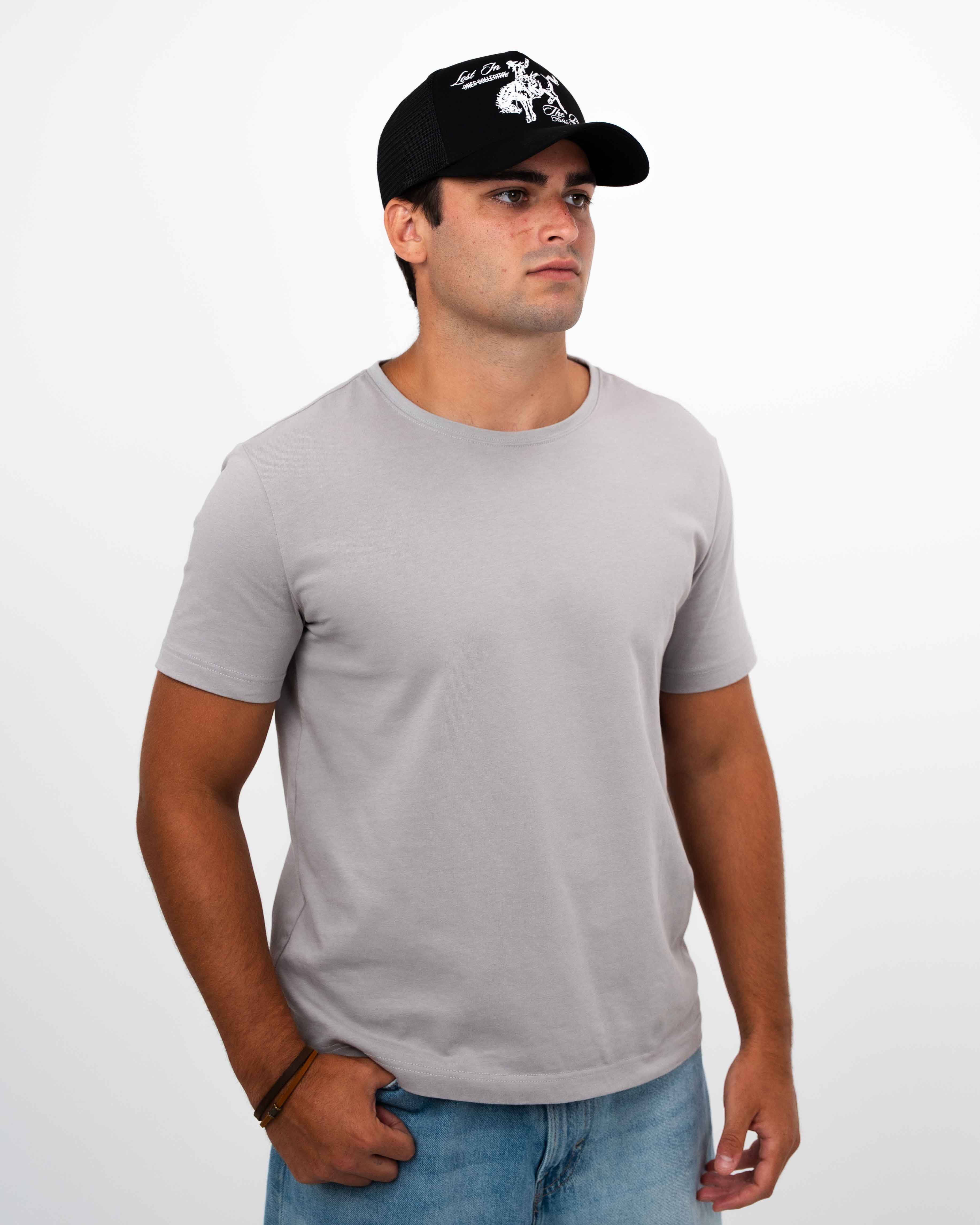 Men's Fitted Tee (Smoke Grey)