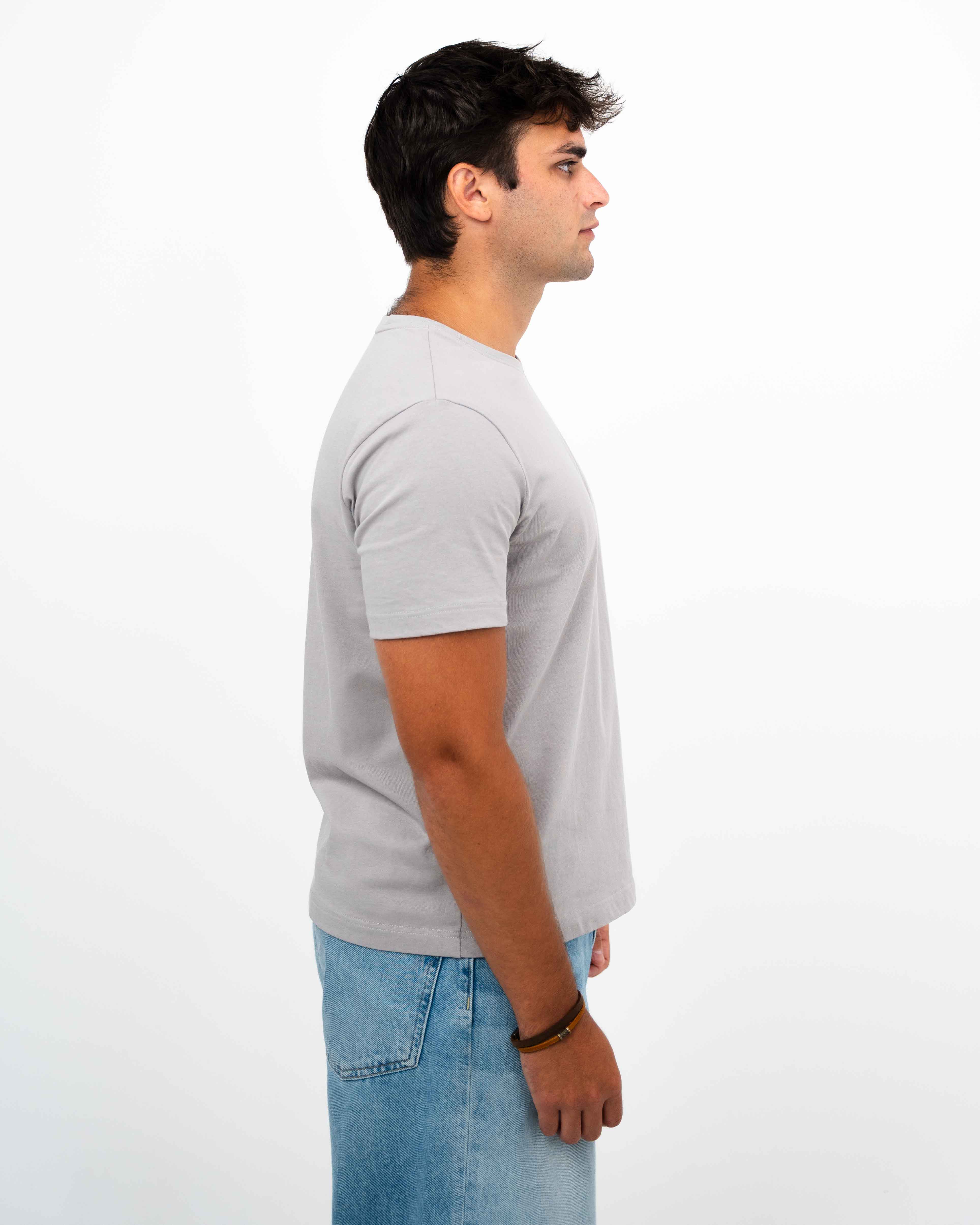 Men's Fitted Tee (Smoke Grey)