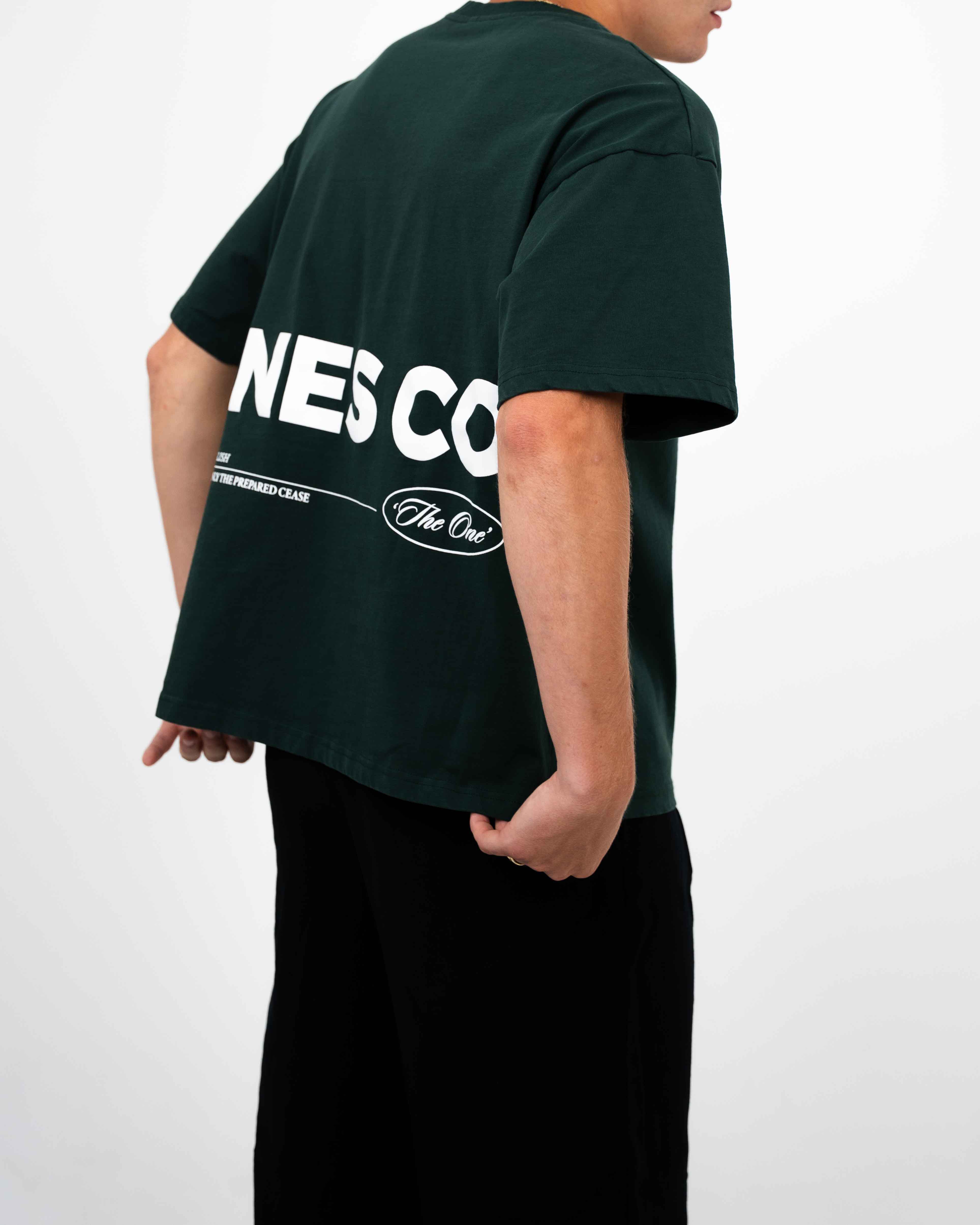 Luck Defined Oversized Tee (Forest Green)