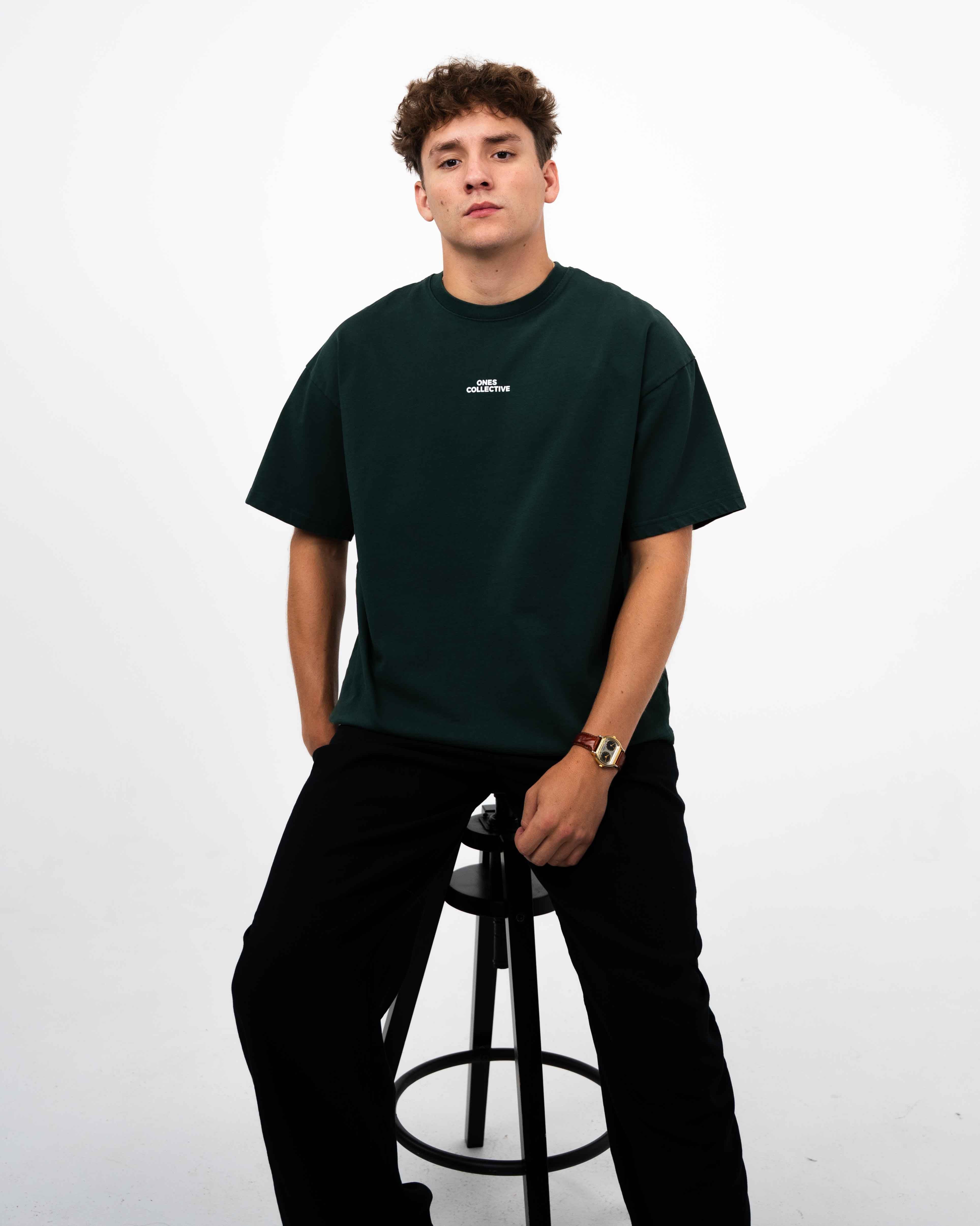 Luck Defined Oversized Tee (Forest Green)